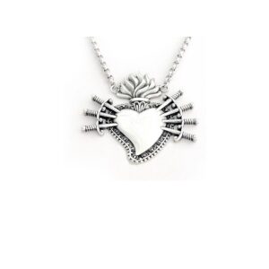 Welded Chain Heart 7 Swords Medium