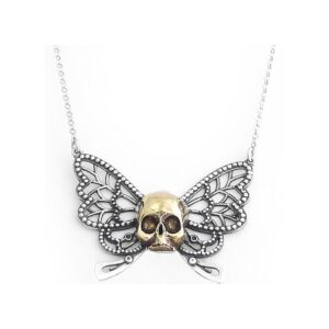 Welded Chain Butterfly and Skull Bicolor Large