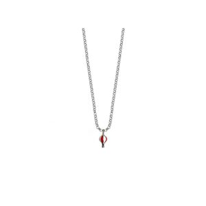 3D Small White-Red Hot Air Balloon Pendant