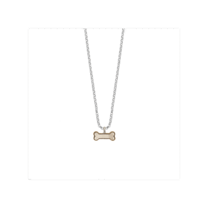 Two-tone bone pendant