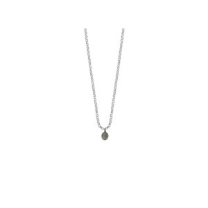 Oval Pendant with Aquamarine
